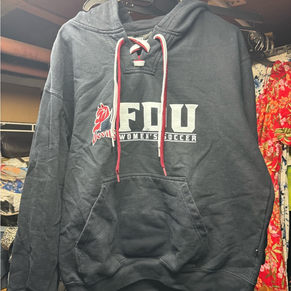 FDU Men's Black Hoodie